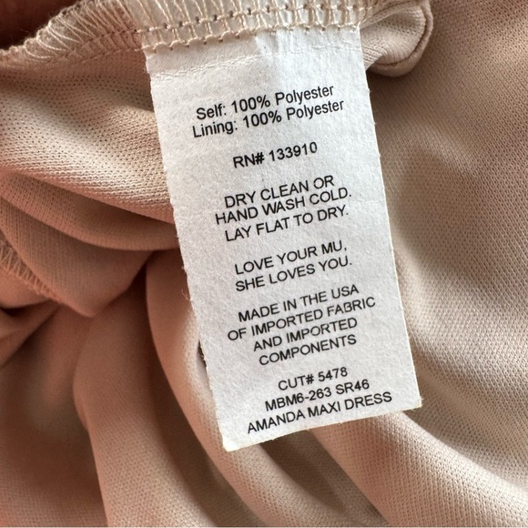 Show me your mumu womens Elegant Beige Halter Maxi Dress XS - Picture 6 of 6